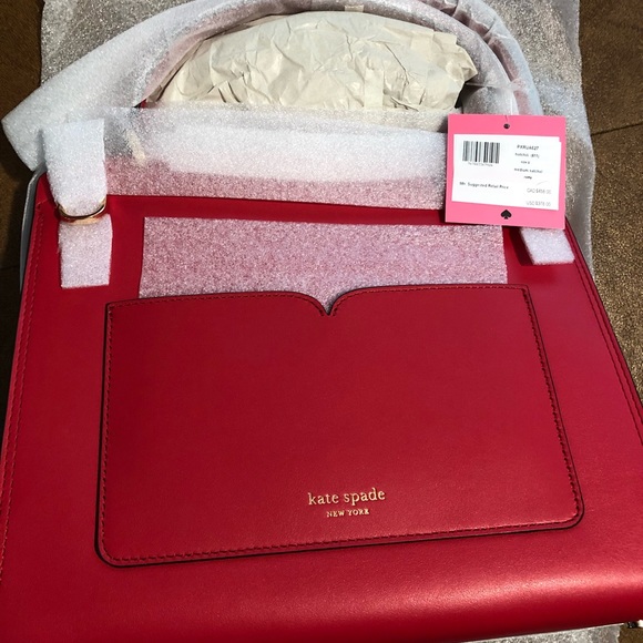 [SOLD] BNWT Authentic Kate Spade Romy Medium satchel bag in Hot Chili - Picture 7 of 8